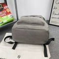 thumbnail image 4 of AMERTEER Canvas Backpack Fashion Simple School Bags Large Capacity for Vacations (Black), 4 of 10