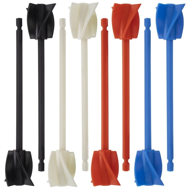 8Pcs Resin Mixer Paddles, Epoxy Mixer Attachment for Powerful Mixing