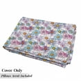 thumbnail image 5 of Flower Floor Pillow Lounger Cover, Retro Spring Floral Pattern Grunge Funky Style Inspired Colorful Daisies Bohemian, Nap Mat Printed Fabric Case for 5 Pillows, 88" x 36", Multicolor, by Ambesonne, 5 of 5