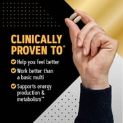 GNC Mega Men Energy and Metabolism Multivitamin Caplets, Clinically Proven to Feel Better, Timed Release, Calorie Burn, Focus, Caffeine, Thermogenic, Immune, B Vitamins, 180 Count