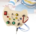 thumbnail image 4 of Juguete Montessori tablero ocupado de madera interruptor de luz juguete práctico entrenamiento de dedos habilidades motoras finas para centros de perfke tablero ocupado, 4 of 8