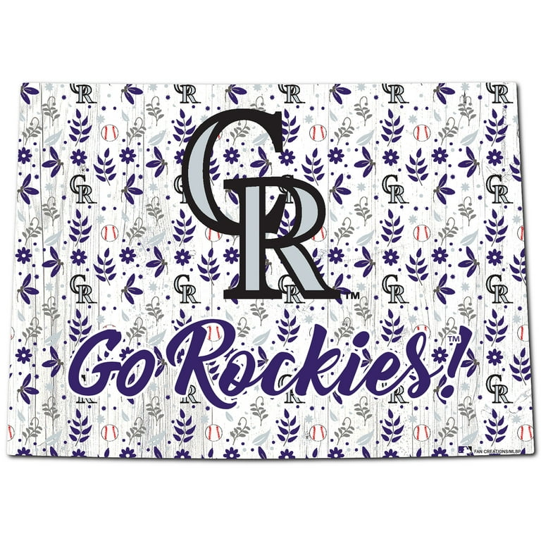 Colorado Rockies 12 Logo State Sign