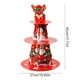 thumbnail image 3 of Soporte navideño de tres niveles para cupcakes, postres, pasteles, torre de pasteles navideños, platos para galletas y dulces, soporte de cartón para postres, decoración navideña para fiestas., 3 of 6