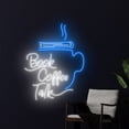 thumbnail image 2 of Handmadetneonsign Book Coffee Talk Neon Light, Book Coffee Led Sign, Book Neon Sign, Book Lovers, 2 of 5