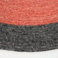 thumbnail image 3 of SAFAVIEH Braided Stephen Bordered Reversible Area Rug, Red/Black, 5' x 7' Oval, 3 of 11