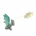 thumbnail image 2 of Global Groove GLG40010-01-241375 Handmade & Fair Trade Felt Dragon Garland - Blue, 2 of 2