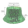 thumbnail image 2 of Mens Bucket Hat, Yigetop Sequins Bucket Hat for Women Men Glitter Sequins Strips Fisherman Hat Unisex Reversible Sun Hat for Beach Outdoor Womens Bucket Hat Silver M, 2 of 3
