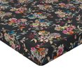 thumbnail image 4 of Ambesonne Floral Boho Fitted Sheet, Art Blooming Flowers, California King, Dark Taupe Multicolor, 4 of 5