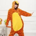 thumbnail image 4 of Mono de tigre Unisex, disfraz de Animal para adultos, pijamas de felpa para niños, monos de Cosplay de una pieza, Halloween, Navidad, disfraz familiar, 4 of 4