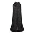 thumbnail image 7 of Women's Fashion Solid Color Sequin Sleeveless Halter Neck Party Dress - High-Quality Sparkling Material, Slim Fit for Wedding/Club Occasions, 7 of 7