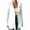 White, variant on Women'S Casual One Button Waffle Open Front Long Sleeve Work Office Suit Jackets Black M