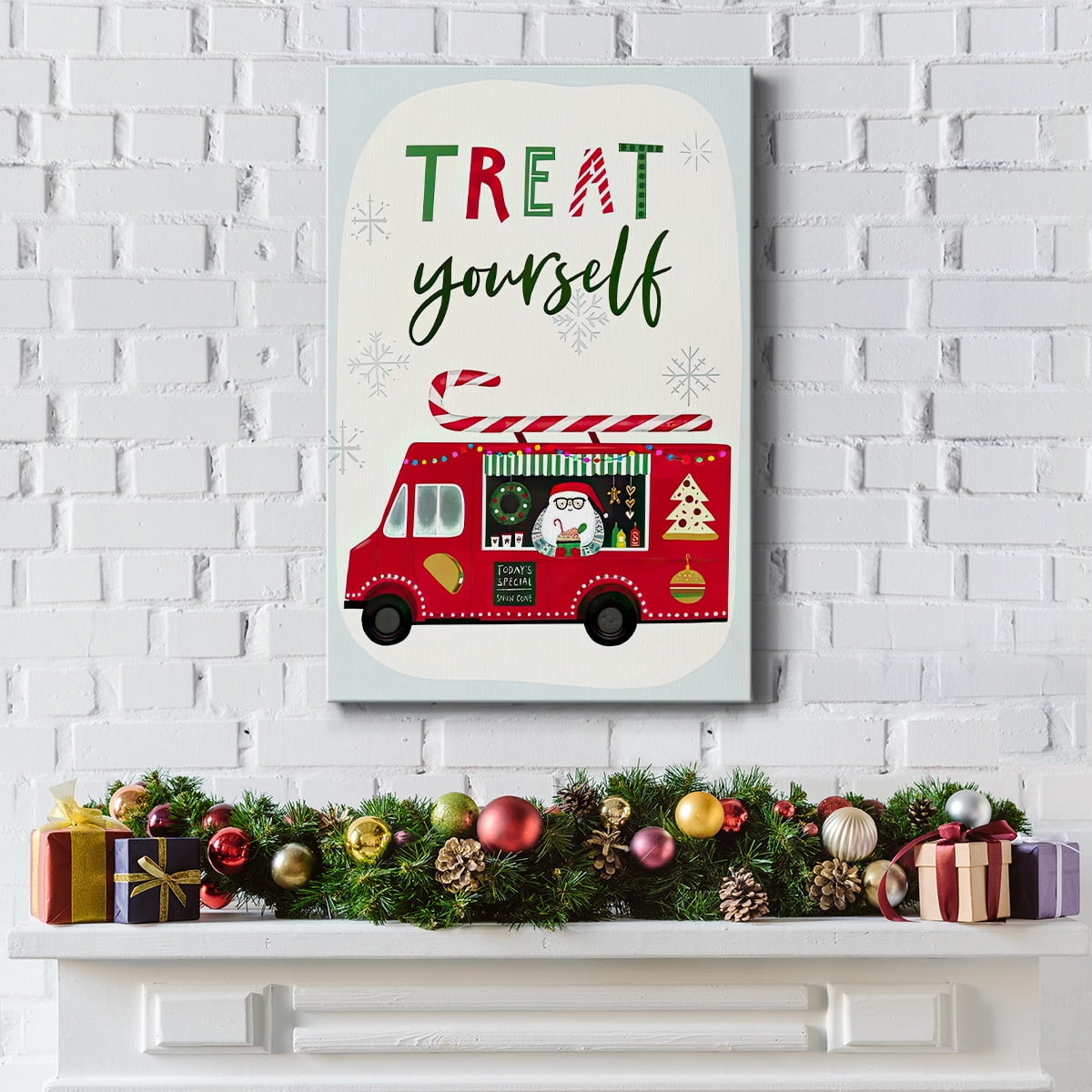 Santa's Foodtruck Collection B- Gallery Wrapped Canvas