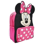 Girls Minnie Mouse Cargo Backpack with Bow & Ears Pink 12"