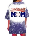 thumbnail image 5 of DeHolifer T Shirt for Women Short Sleeve Crewneck Baseball Mom Loose Casual Printed T Shirt Summer Fashion Sport Tee Tops Blue M, 5 of 5