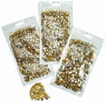 thumbnail image 1 of 16000 piezas de diamantes de imitación de resina de cristal amarillo dorado para manualidades, diamantes de imitación dorados con parte posterior plana, 3 Mm, 4 Mm, 5 Mm, piedras sin fijación por calo, 1 of 1