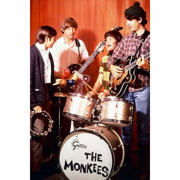The Monkees Band By Drum Set Classic 24x36 Poster