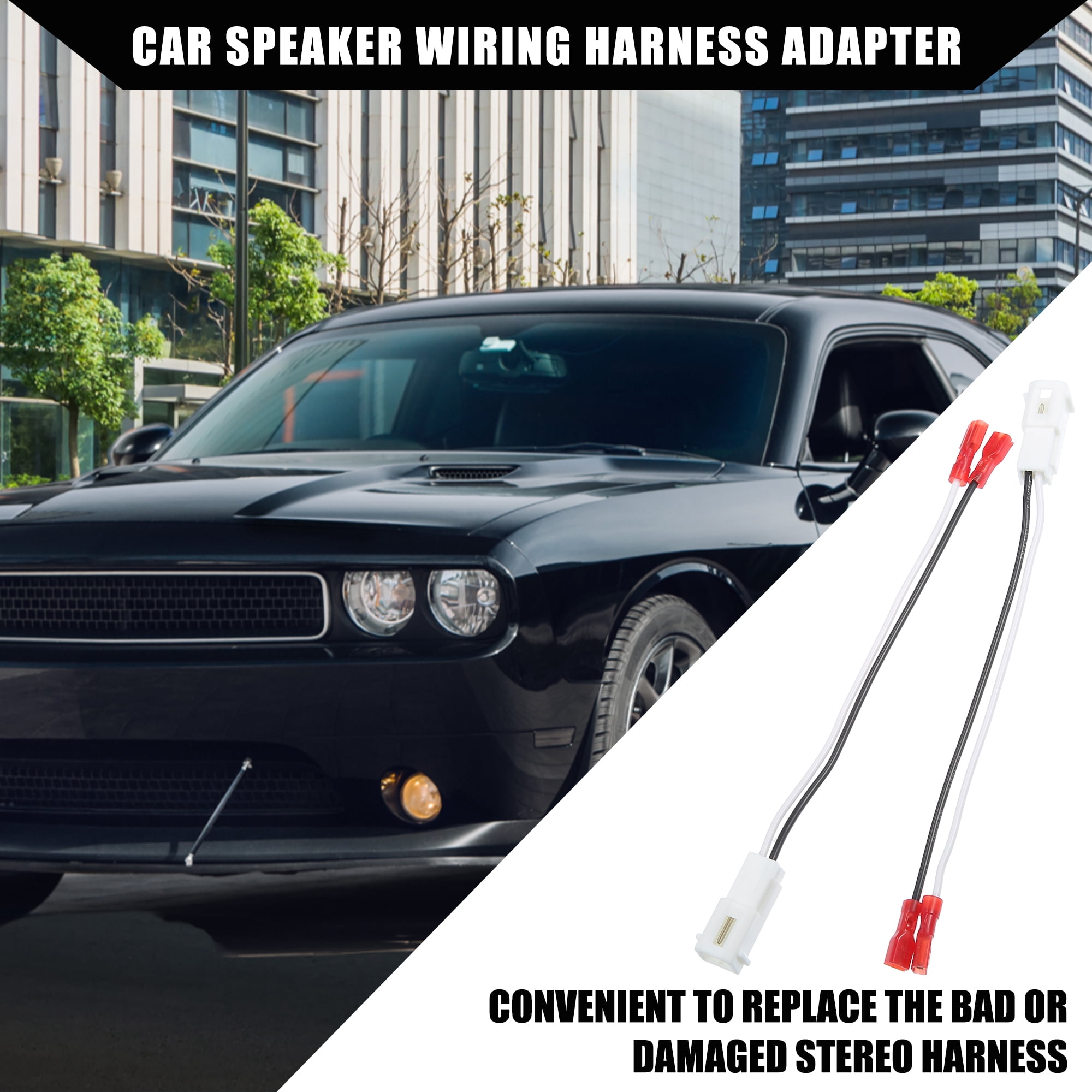 Unique Bargains Front Dash Tweeters Wiring Harness for Dodge for Ram 1500 for Jeep