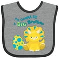 thumbnail image 3 of Inktastic I'm Gonna Be a Brother-dino Boys Baby Bib, 3 of 4
