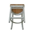 thumbnail image 5 of International Concepts Wood Emily Ladder Back Counter Height Stool - 24" Seat Height - Distressed Hickory/Stone, 5 of 10