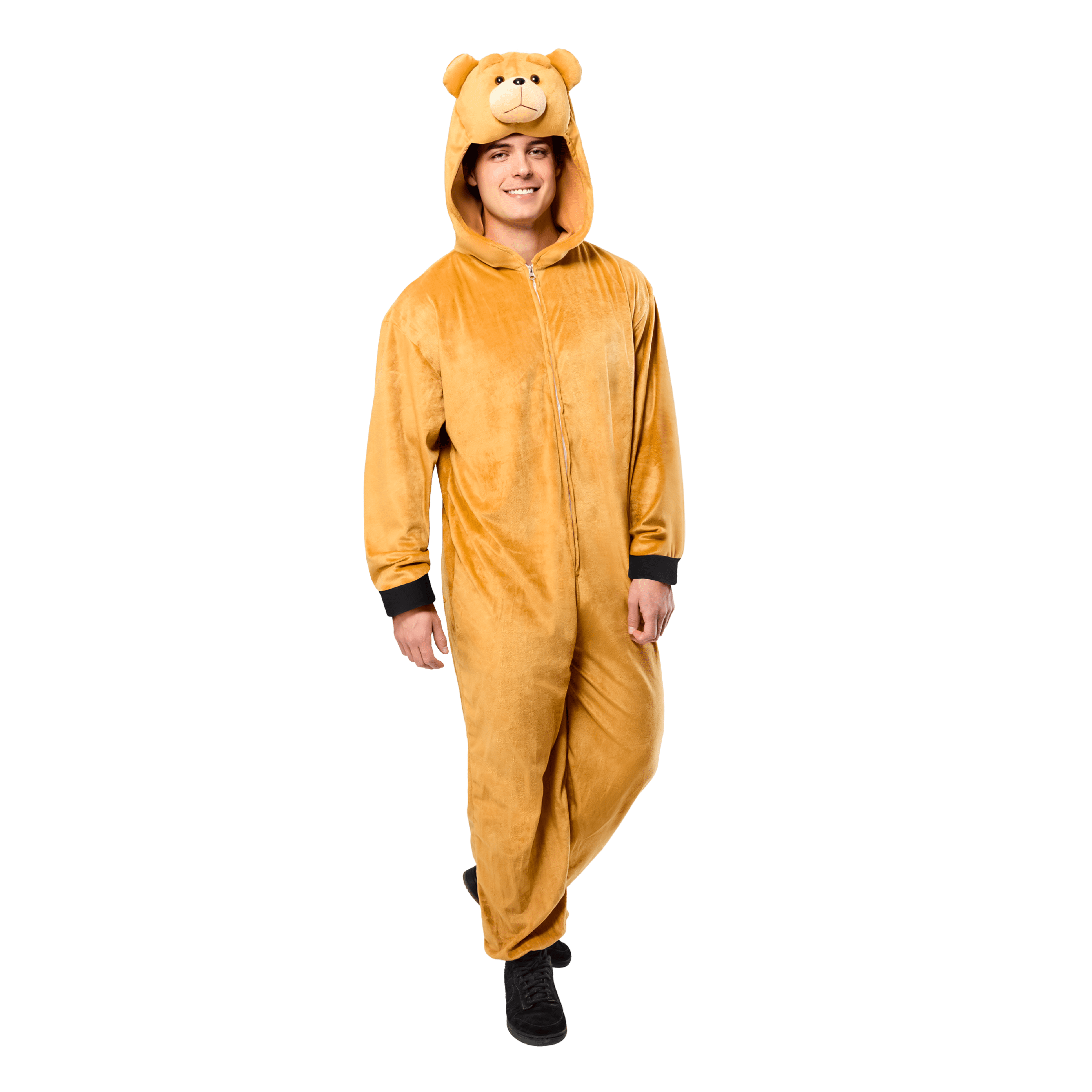 Bear Halloween Costume for Adults, Brown, Unisex Adult Size S (28-34), by Way to Celebrate