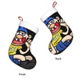 thumbnail image 2 of Saiise Sml Jeffy Aq Print 17.7 Inches Christmas Stockings,Large Stockings for for Christmas Xmas Tree Holiday Fireplace Family Decor Gifts, 2 of 7
