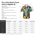 thumbnail image 5 of Lsque Easter Eggs Pattern Hawaiian Shirt for Men Unisex Summer Beach Casual Short Sleeve Cotton Linen Button Down Shirts,XX-Large, 5 of 7