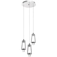 thumbnail image 1 of Kichler Canada Abat-Jour en Verre Noir et Blanc avec Pendentif LED, 12,5 Pouces, 1 of 9