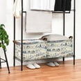 thumbnail image 3 of Yayeee Foldable Storage Basket for Shelves with Handles Set of 2 Waterproof Cloth Bins, Snowy Mountains, 3 of 7