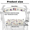 thumbnail image 6 of Jiueut Colorful Butterfly Rollator Walker Seat and BackRest RollBar Covers Set for Women 2 Piece Street Rollator Seat Cushion Back Bar Cover Set Rolling Walker Seat Cushion, 6 of 7