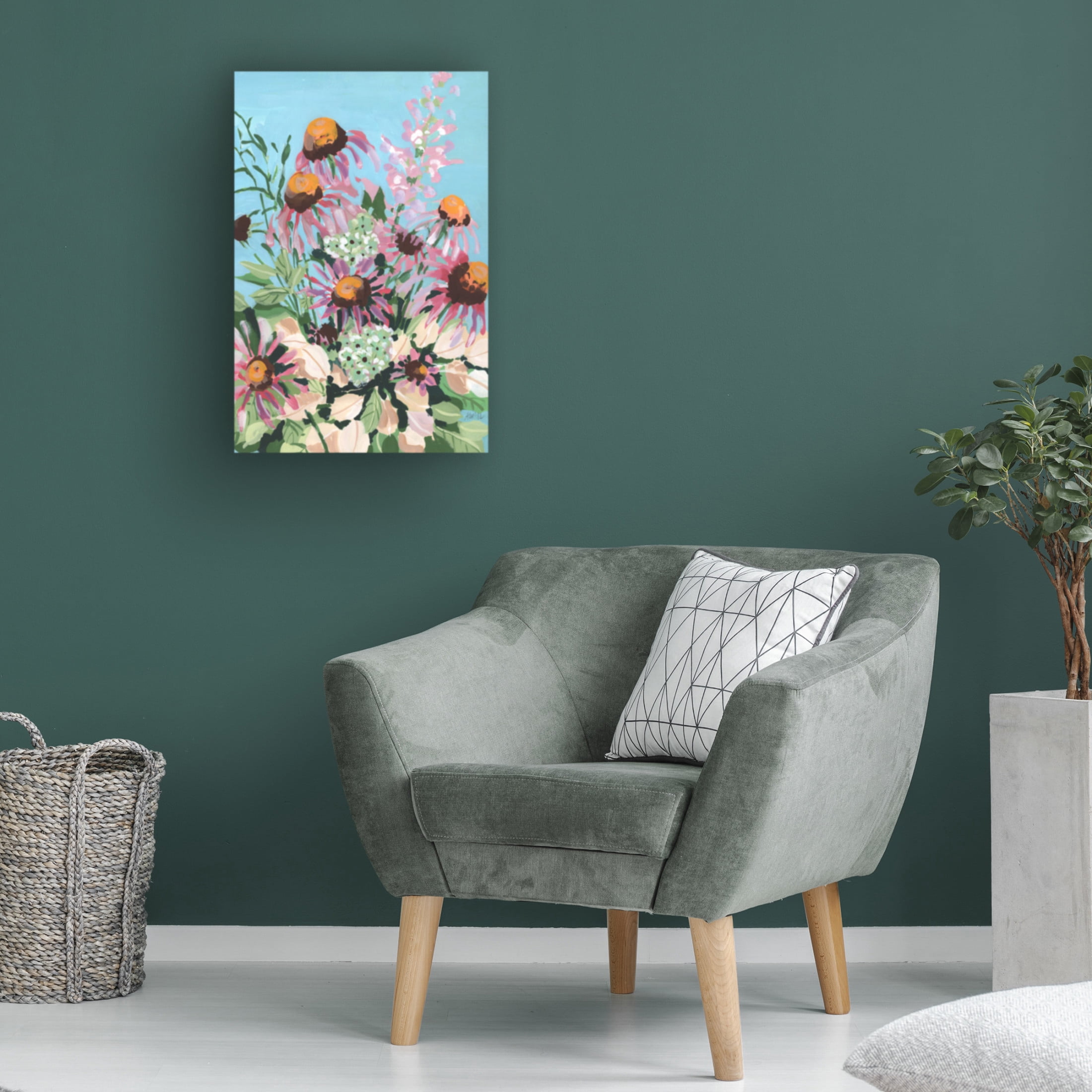 Trademark Fine Art Ania Zwara Echinacea Purpurea Canvas Wall Art