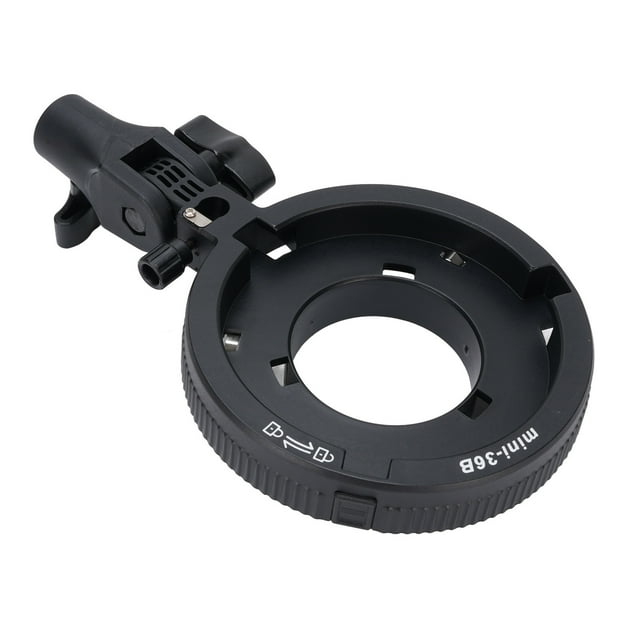 Adaptador de Soporte Flash de Cámara, Aleación de aluminio Soporte de Flash de la Cámara de aluminio Tilt para reflector de Platón de Belleza