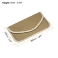 thumbnail image 2 of Faraday Bag, 2Pcs RFID Signal Blocking Pouch Wallet 7.87 Inch Anti-Tracking Anti-Spying, Khaki, 2 of 5