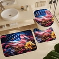 thumbnail image 6 of Independence Day Of The United States Flag 4 Piece Shower Curtain Sets, with Non-Slip Rugs, Toilet Lid Cover And Bath Mat, for Bathroom Decor Set, 6 of 8