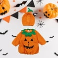 thumbnail image 5 of Infant Pumpkin Baby Costume Romper Hoodie Cotton With Hat Outfit Newborn Halloween Outfit Girls Halloween Costumes 3-6 Months, 5 of 8
