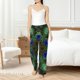 thumbnail image 4 of Fotbe Peacock Feathers Pantalones de Pijama para Mujer, Pantalones de Dormir, Pantalones Pj con Cordón y Bolsillos-X-Large, 4 of 6
