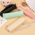 thumbnail image 5 of Clearance Under $0.9! 1 Pack Mini PU Leather Pencil Case, Solid Color Candy Storage Bag, Compact Stationery Organizer Pouch, 5 of 9