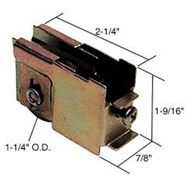 1 4 Steel Sliding Glass Door Roller With 7 8 Wide Housing For Peachtree Doors D1611 Official C R Laurence By Crl Com 1 4 Steel Sliding Glass Door Roller, Peachtree Sliding Door Rollers