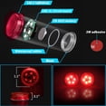 thumbnail image 2 of Luz de advertencia LED inalámbrica universal para puerta de coche (4 unidades), luz de seguridad, luces estroboscópicas anticolisión trasera (roja), 2 of 5