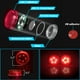 thumbnail image 2 of Luz de advertencia LED inalámbrica universal para puerta de coche (4 unidades), luz de seguridad, luces estroboscópicas anticolisión trasera (roja), 2 of 5