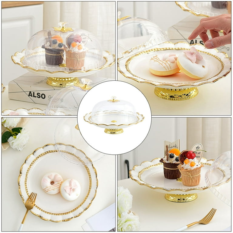 Cake plate with cover walmart new arrivals