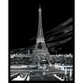 Silver Foil Engraving Art Kit 8"X10"Eiffel Tower