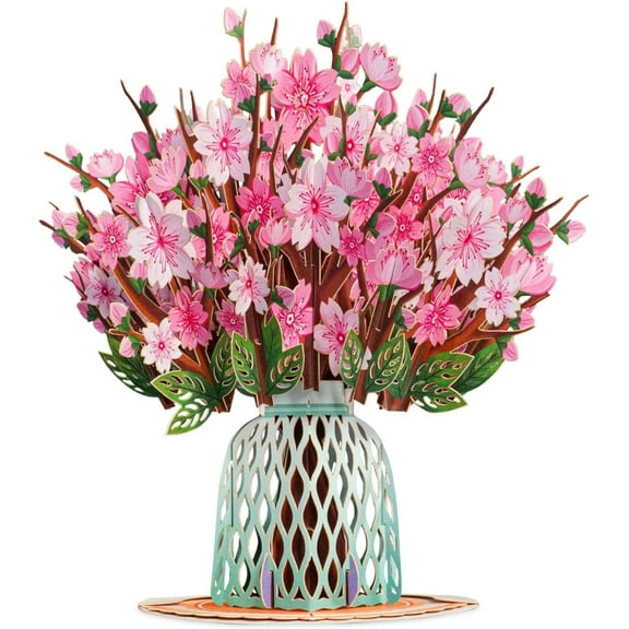 Cherry Blossom Oversized Pop Up Card with Keepsake