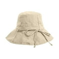 thumbnail image 4 of Riforla Women Large Size Casual Fashion Sun Hat Light Proof Heat Insulating Breathable Sun Hat Summer Hats Khaki, 4 of 4