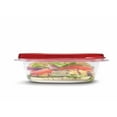 thumbnail image 3 of Rubbermaid TakeAlongs Square Food Storage Containers, 669 mL (2.9 Cup), Ruby Red, 4 Pack, 3 of 6