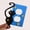 Blue, variant on Cat Shaped Light Switch Cover Decorative Wall Plate for Home