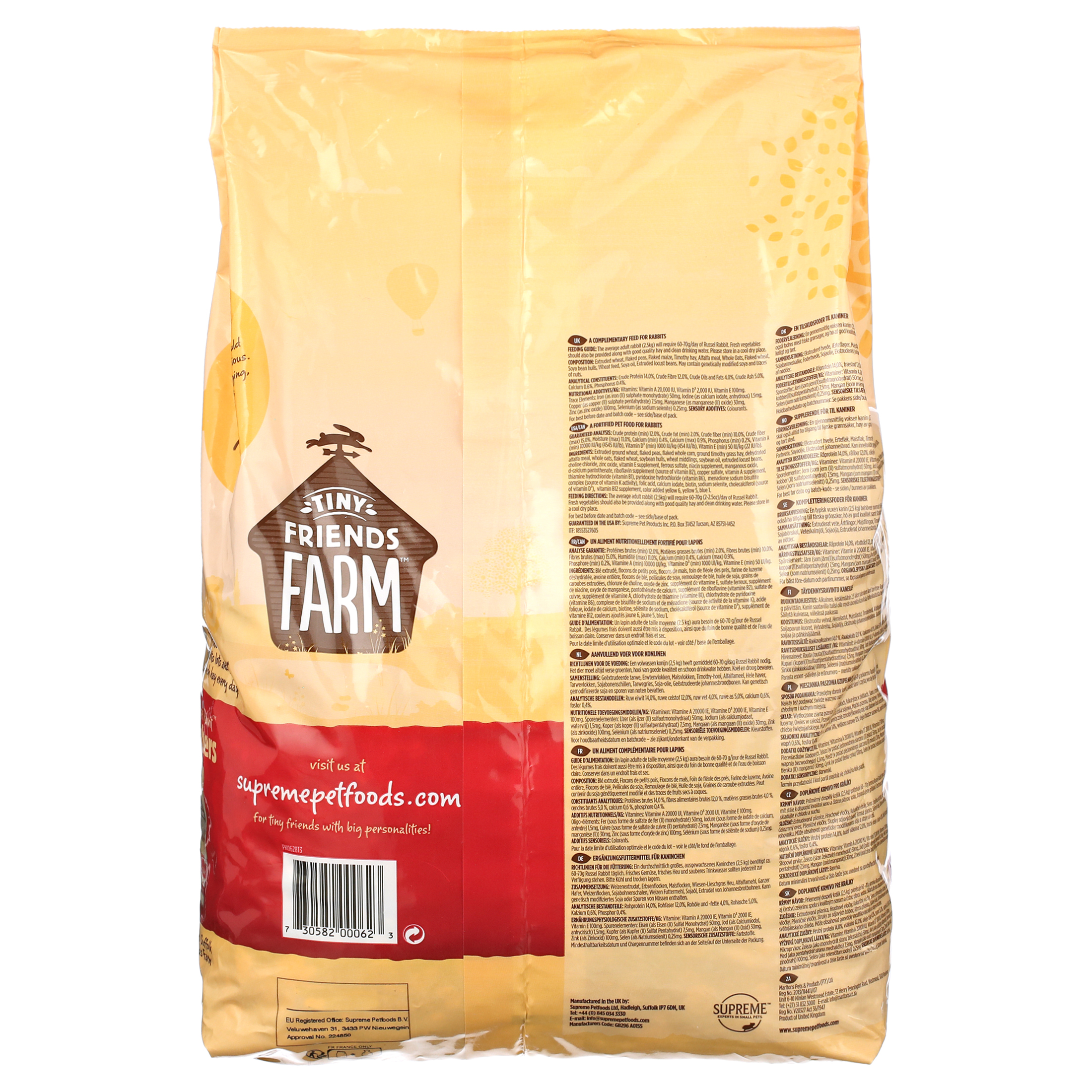 Tiny Friends Farm Russel Rabbit Tasty Mix, 5.5 lb photo 5