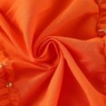 thumbnail image 5 of Wilark Toddler Girls Halloween Dresses Square Neck Lightweight Cute Trendy Flutter Sleeve Festival Party Dresses Orange 4 T, 5 of 9