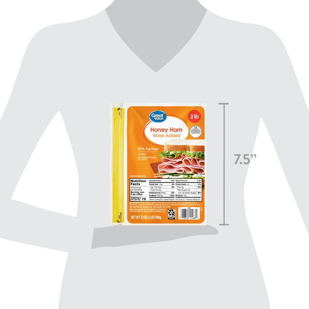 Honey Ham Sliced 32oz | Meat selections for restaurants - Walmart