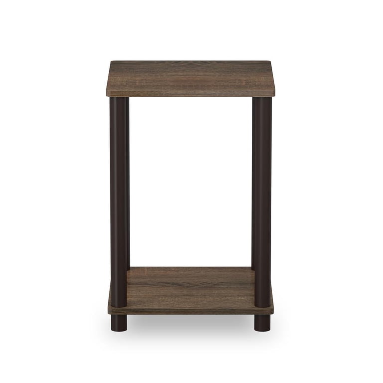 Furinno Turn-N-Tube Haydn End Table, Walnut/Brown photo 2