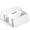 White-XL+M, variant on Black L+M 2 Pack Cable Management Box Home Office Pet Friendly Organizer